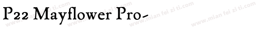 P22 Mayflower Pro字体转换